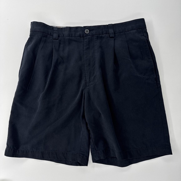 Tommy Bahama Other - Tommy Bahama Men's Size 33 Black 100% Silk Shorts Beach Golf Outdoor Summer